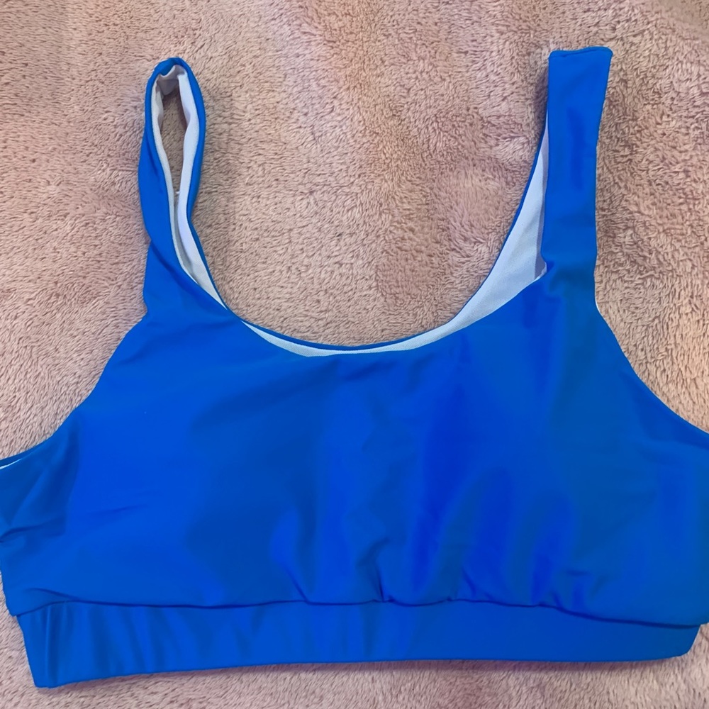 Blue Swimsuit Top